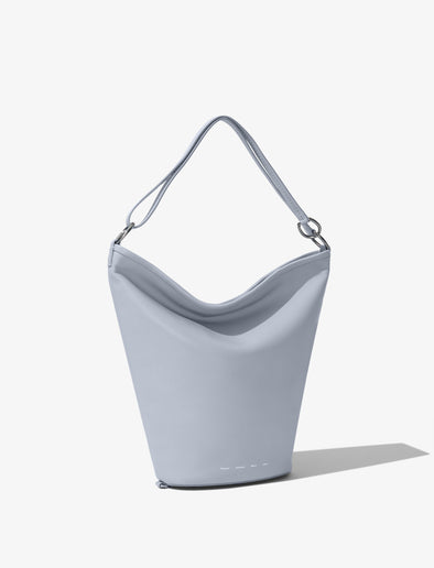 Side image of Spring Bag In Leather in ash
