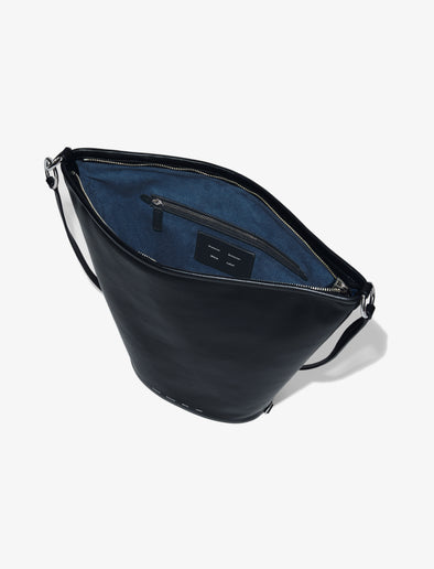 Interior image of Spring Bag In Leather in black