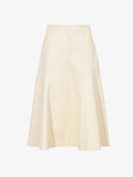 Flat image of Jesse Skirt In Faux Leather in parchment