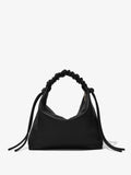 Back image of Medium Drawstring Shoulder Bag in BLACK