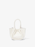 Front image of Extra Small Ruched Tote in IVORY