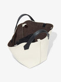 Interior image of Large Chelsea Tote in ivory/black