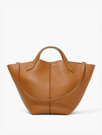 Front image of Large PS1 Tote in COGNAC