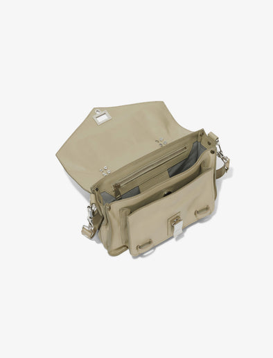 Proenza Schouler Aerial image of PS1 Tiny Bag in cement