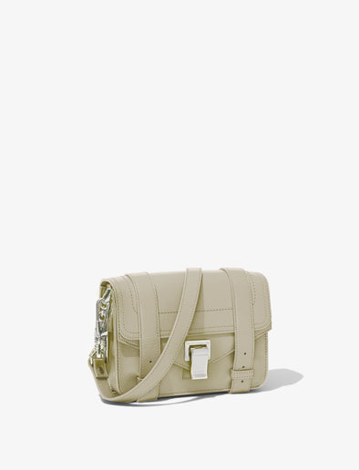 Side image of PS1 Mini Crossbody Bag in CEMENT