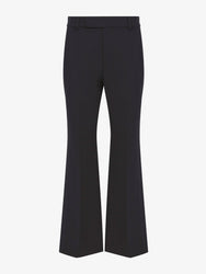 Flat image of Marlene Pant in Tropical Wool in black
