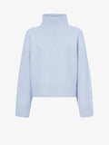Flat image of Alma Sweater In Lofty Eco Cashmere in pale blue