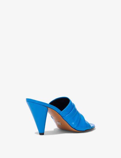 3/4 Back image of Gathered Cone Sandals - 85mm in AQUA