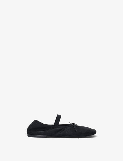 Side image of Glove Mary Jane Mesh Flats in black