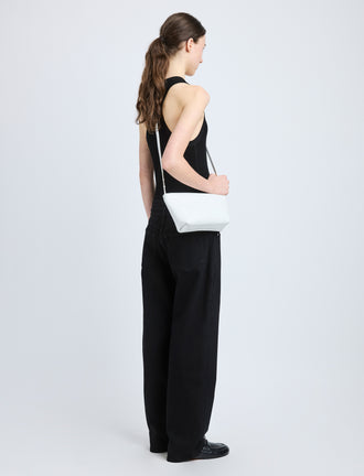 Proenza Schouler model wearing Bond Bag in white