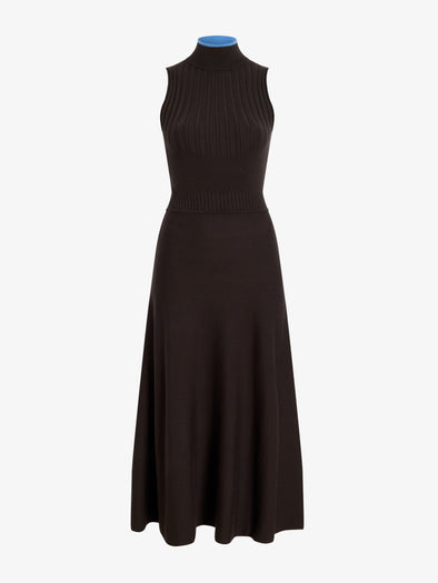 Proenza Schouler Still Life image of Ezme Dress in Souffle Knit in Chicory