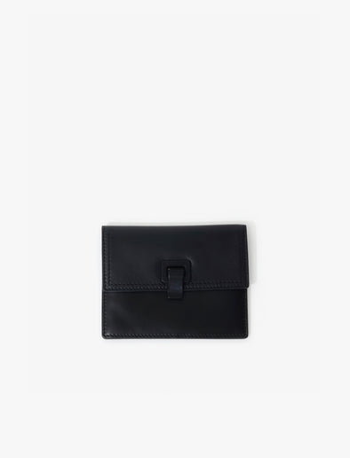 Front image of Zip Belt Bag in Black without strap