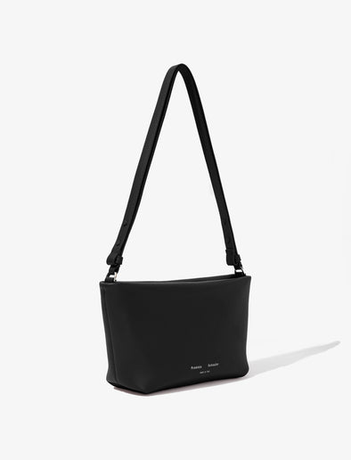 Side image of Bond Bag in Smooth Nappa in BLACK