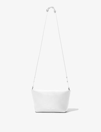 Front image of Bond Bag in Smooth Nappa in WHITE