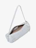 Aerial image of Silo Bag in Embossed Ostrich Calf in Cream