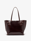 Proenza Schouler Front image of Days Tote in Pull Up Calf Skin in Dark Brown