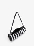 Proenza Schouler interior image of Silo Bag in Pieced Stripes in black/white