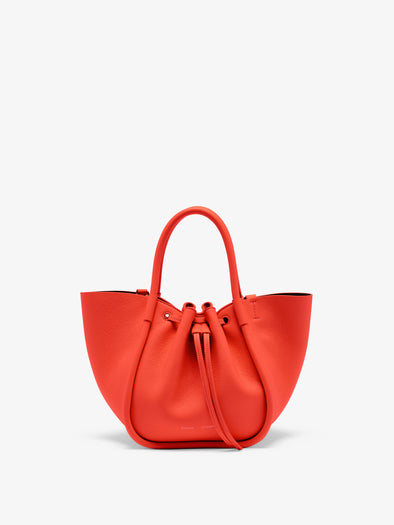 Proenza Schouler Front image of Small Ruched Tote in Vermillion
