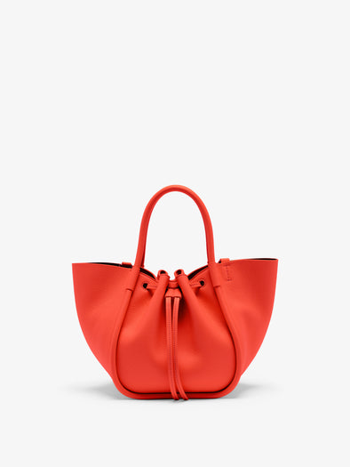 Proenza Schouler Back image of Small Ruched Tote in Vermillion