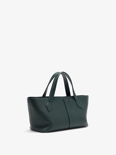 Proenza Schouler Side image of East West Chelsea Tote in Pebbled Calf in Bottle