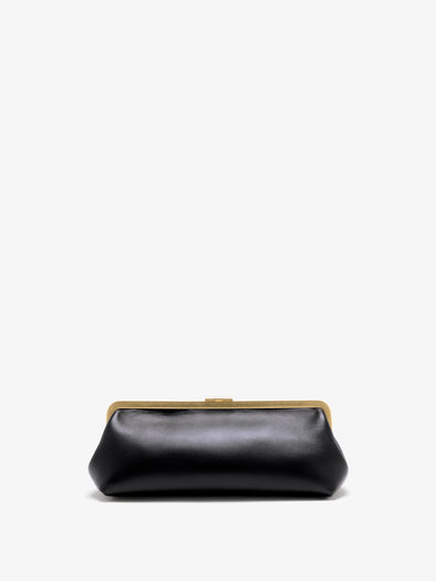 Proenza Schouler Back image of Armory Clutch in Nappa Plonge in Black