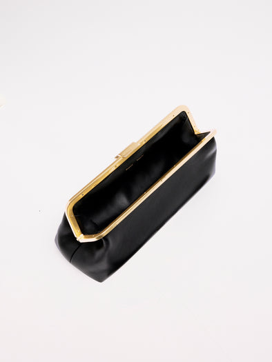 Proenza Schouler Aerial image of Armory Clutch in Nappa Plonge in Black