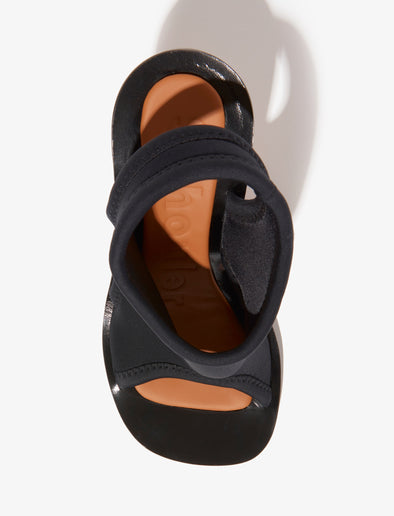 Aerial image of Stretch Ledge Sandals in BLACK