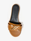 Aerial image of Monogram Slide Sandals in TERRACOTTA