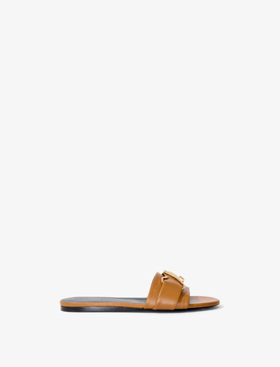 Side image of Monogram Slide Sandals in TERRACOTTA