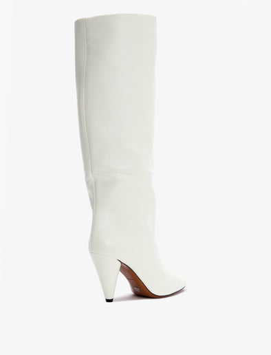 Back image of Cone Knee High Boots in NATURAL