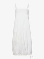 Still Life image of Emilia Dress In Lightweight Crinkle Poplin in OFF WHITE