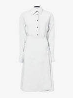 Flat image of Olympia Dress In Washed Habotai in eggshell
