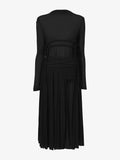 Flat image of Riley Dress In Pleated Jersey in black