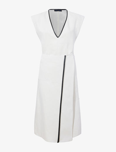 Still Life image of Monir Dress In Cotton Linen in ECRU
