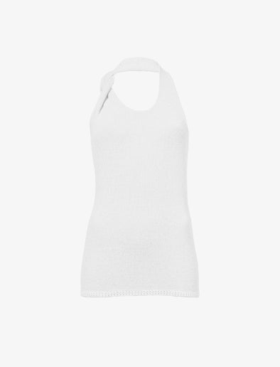 Still Life image of Stevie Top In Textured Knit in WHITE