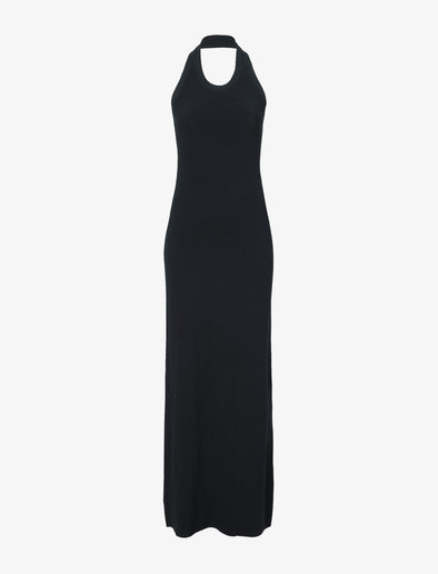 Still Life image of Meryl Dress In Matte Viscose Crepe Knit in BLACK