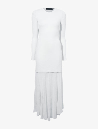 Still Life image of Anita Knit Dress in Sheer Mesh in OFF WHITE