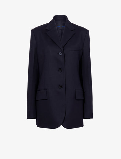Proenza Schouler Still Life image of Archer Jacket in Wool Twill Suiting in BLACK