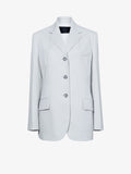 Flat image of Archer Jacket in Wool Twill Suiting in SMOKE