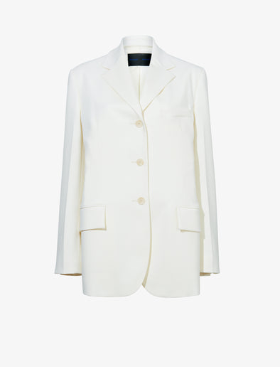 Proenza Schouler Still Life image of Archer Jacket in Wool Twill Suiting in WAX