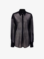 Still Life image of Smithson Shirt In Silk Knit in Black