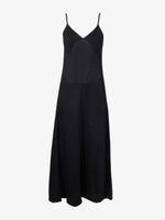 Flat image of Bella Dress in Lacquered Viscose in black