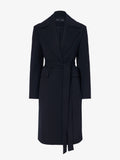 Proenza Schouler Still Life image of Thea Coat in Wool Gabardine Suiting in BLACK