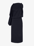 Proenza Schouler Still Life image of Elena Dress in Wool Gabardine Suiting in BLACK