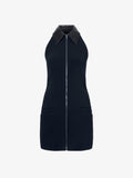 Proenza Schouler Still Life image of Emi Dress in Bi-Stretch Suiting in BLACK