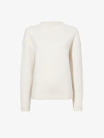 Proenza Schouler flat image of Bria Top in Cashmere Silk in IVORY