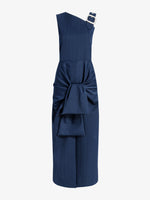 Proenza Schouler Still Life image of Jackie Dress in Technical Nylon Jacquard in Midnight