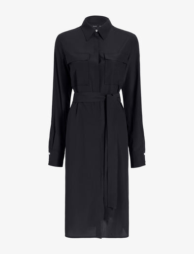 Proenza Schouler Still Life image of McKenna Dress in Stretch Silk Viscose in Black