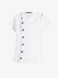 Proenza Schouler Still Life image of Zion Top in Linen Viscose in Off White