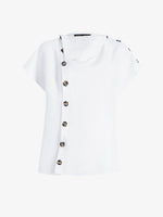 Proenza Schouler Still Life image of Zion Top in Linen Viscose in Off White